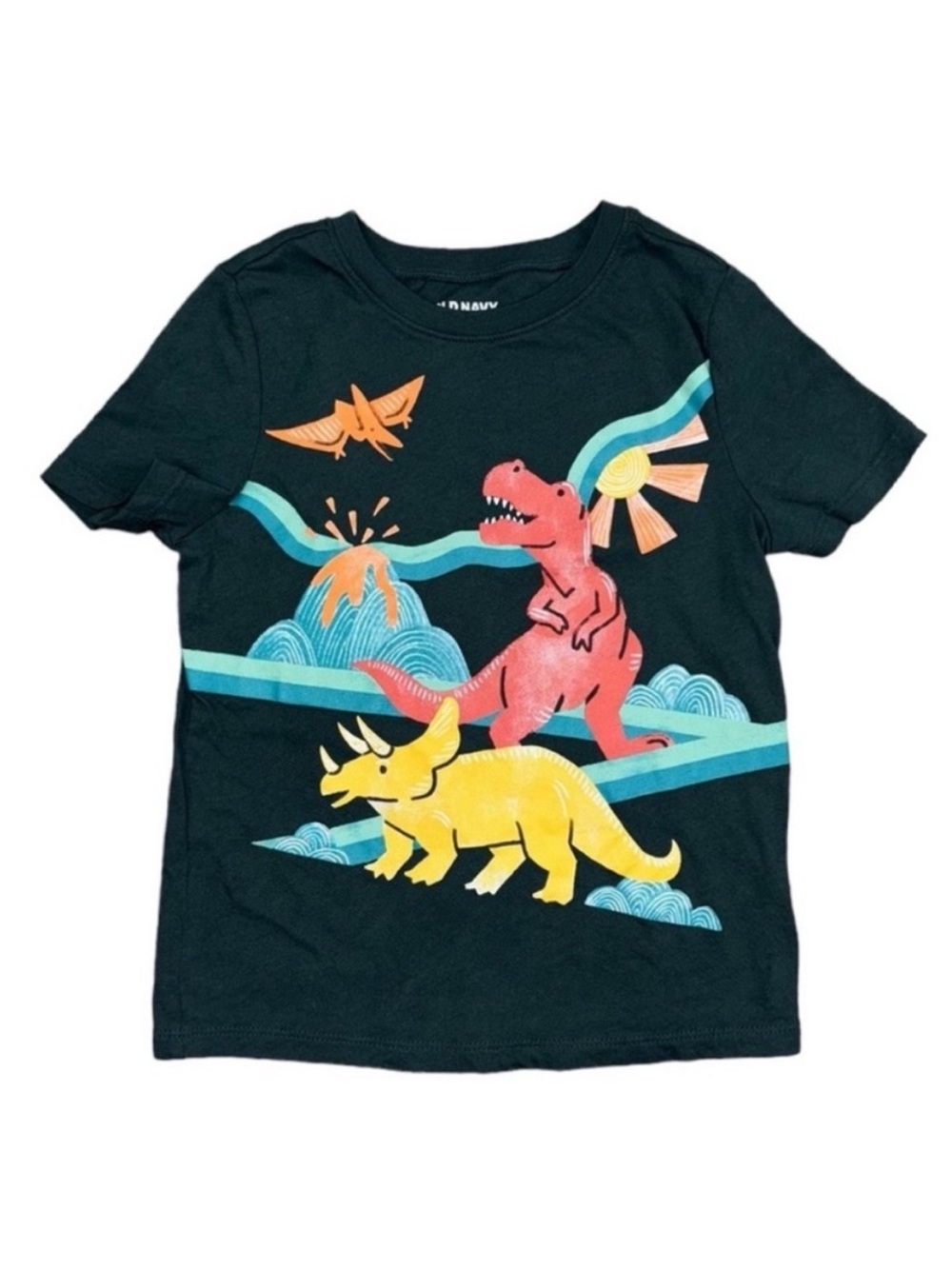 Like New Old Navy Dinosaur T-Shirt 5T Dark Green